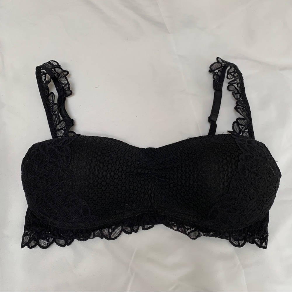 Black lace aerie bra